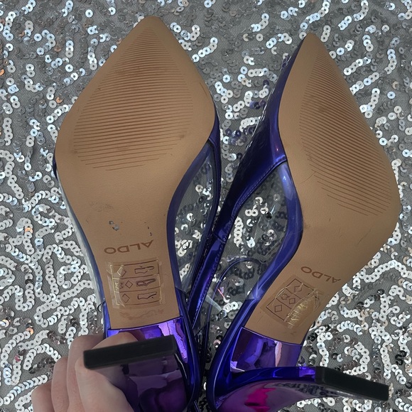 Aldo metallic purple heels - Picture 4 of 5
